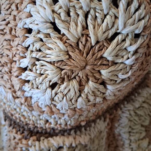 Peter Grimm x Free People Fergie Crochet Granny Square Bucket Hat Boho Beach FP - Picture 6 of 10